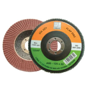 Đá nhám xếp 125mm Hải Dương (Lốc 10 viên) HD-A80-125