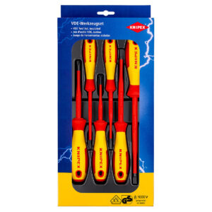 Bộ tua vít cách điện 1000V dáng Slim 6 chi tiết Knipex 00 20 12 V02
