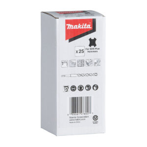 Hộp 25 mũi khoan bê tông TCT 12x160mm loại tiêu chuẩn đuôi gài SDS-Plus Makita D-62066