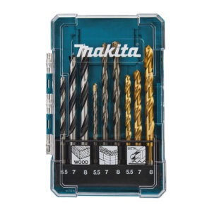 Bộ 9 mũi khoan tường, kim loại và gỗ đuôi trơn Makita D-71978