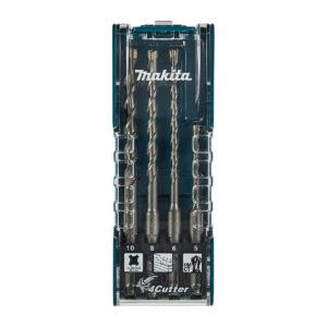 Bộ 4 mũi khoan bê tông TCT loại 4 cạnh Makita E-14249 đường kính mũi từ 5mm-10mm ( Cấp 3 sao )