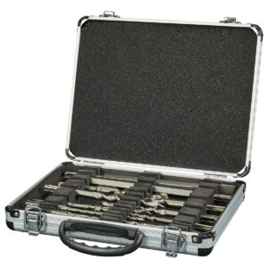 Bộ mũi khoan và đục bê tông TCT 13 chi tiết Makita D-20111 kích thước từ 5mm - 16mm, đuôi gài SDS-Plus