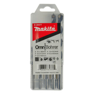 Bộ mũi khoan đa năng TCT 5 chi tiết Makita D-30477 kích thước từ 5mm - 12mm, đuôi trơn