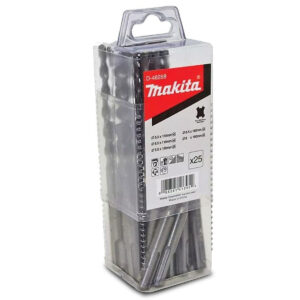Bộ mũi khoan bê tông 25 chi tiết Makita D-46268 kích thước từ 5.5mm - 8mm, đuôi gài SDS-Plus