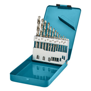 Bộ mũi khoan kim loại HSS-G 13 chi tiết Makita D-54019 kích thước từ 1.5mm - 6.5mm, đuôi trơn