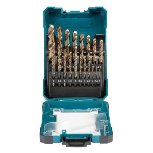 Bộ 19 mũi khoan kim loại HSS M-Force Makita D-67583 kích thước từ 1mm - 10mm, đuôi trơn