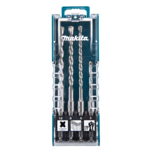 Bộ mũi khoan bê tông TCT 4 chi tiết Makita D-74136 kích thước từ 5mm - 10mm, đuôi gài SDS-Plus