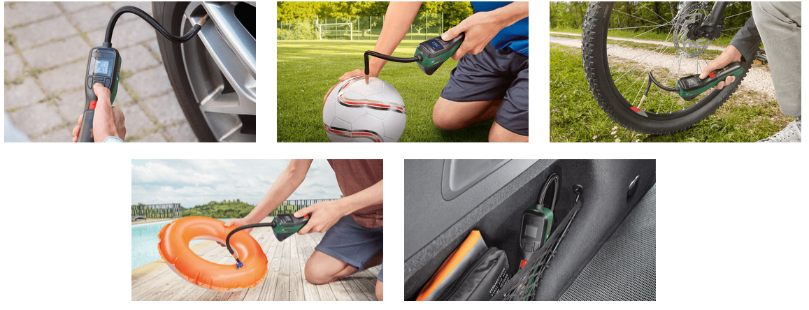 Máy bơm hơi xe ô tô, xe đạp, bóng rất nhanh Máy bơm hơi xe hơi