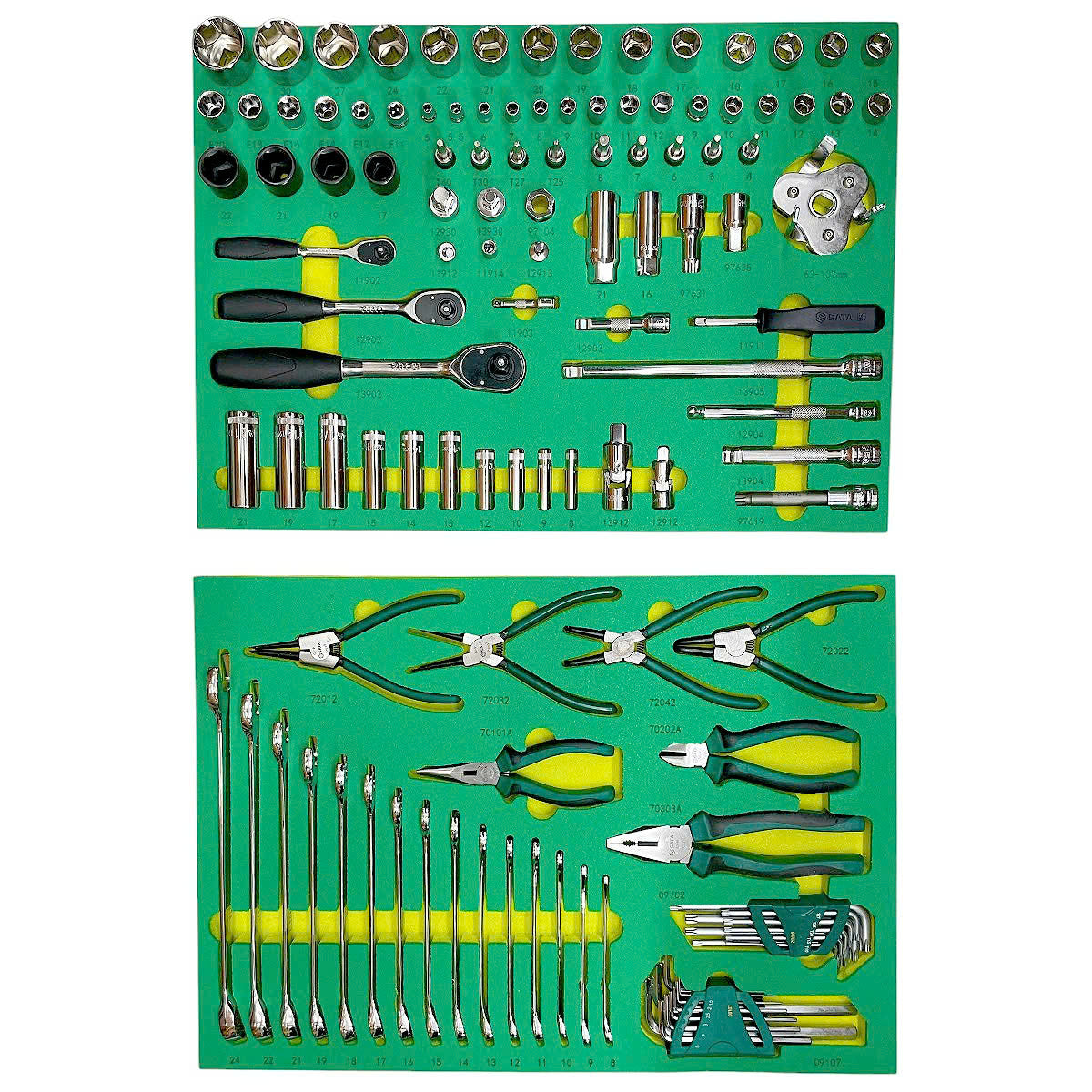 Bộ dụng cụ 121 chi tiết SATA 09922