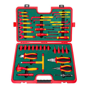 Bộ dụng cụ bảo trì xe ô tô điện 1000V 39 chi tiết Sata 09933 (Chuẩn VDE)