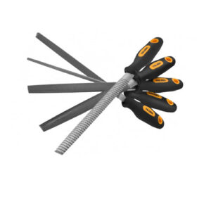 Bộ 5 dũa thép + gỗ 200mm/8 inch, thép T12, tay cầm nhựa TOLSEN 32038