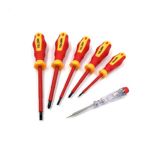 Bộ 6 tua vít cách điện 1000V Tolsen 38013 (Tay cầm nhựa)