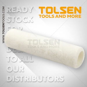 Ống lăn sơn trắng 225mm/9 inch TOLSEN 40073, sợi acrylic, cốt trục 5.7mm