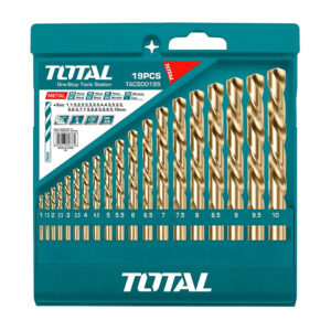 Bộ 19 Mũi khoan kim loại HSS TOTAL TACSD0195