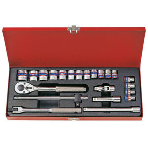 Bộ khẩu hệ 3/8" 6 cạnh 22 chi tiết 6-22mm Kingtony 3523MR