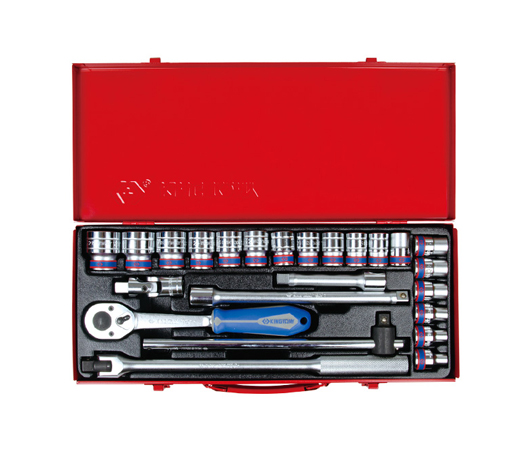 Bộ khẩu hệ 1/2" 6 cạnh 24 chi tiết 8-32mm Kingtony 4526MR03