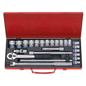 Bộ khẩu hệ 1/2" 6 cạnh 24 chi tiết 10-32mm Kingtony 4526MR01