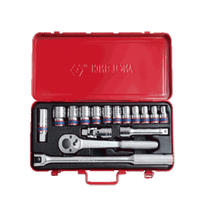 Bộ khẩu hệ 1/2'' 6 cạnh 16 Pc từ 10 - 27mm Kingtony 4516MR
