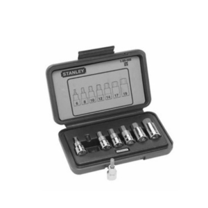 Bộ khẩu, đầu bít 1/2' 6 cạnh gồm 7 chi tiết Stanley 89-099-1-23