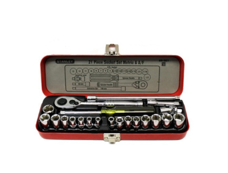 Bộ khẩu 1/4" 6 cạnh 5-13mm và 3/16-1/2" Stanley 89-507