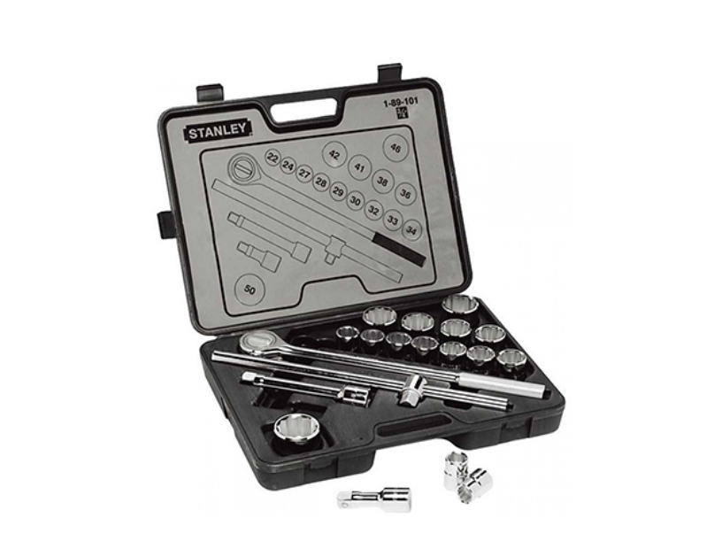 Bộ khẩu 3/4'' 12 cạnh 19 chi tiết Stanley 89-101-23