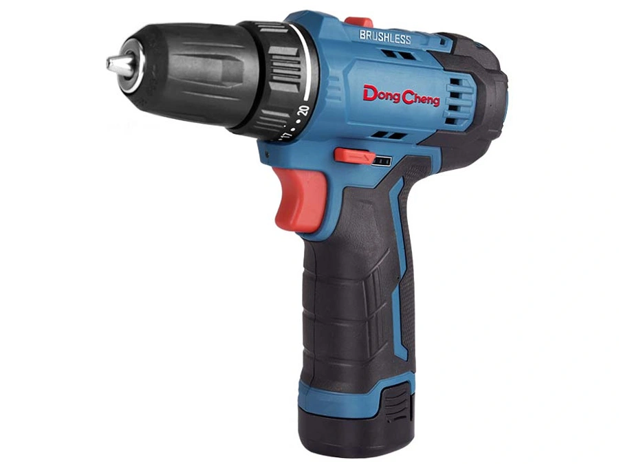 Máy khoan - vặn vít dùng pin (Động cơ không chổi than) máy gồm 02 pin và 01 sạc