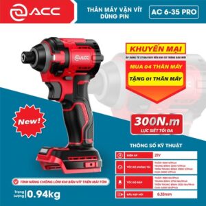 Thân máy vặn vít dùng Pin AC6-35 PRO