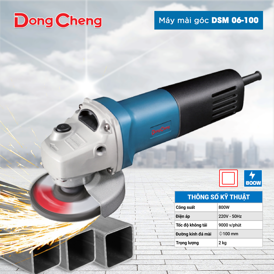 Máy Mài Góc Dongcheng DSM06-100 800W - Ảnh 2